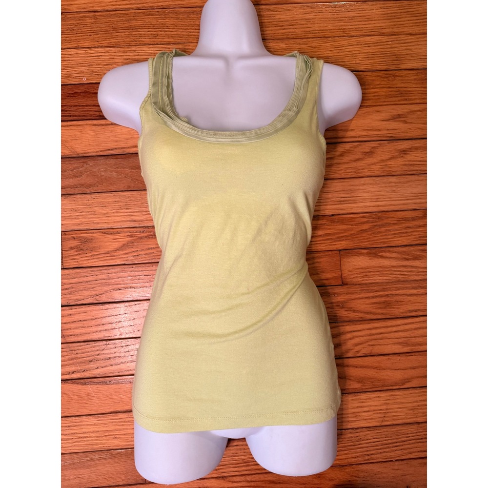 Y2K 2000s style Banana Republic Womens Green‎ Scoop Neck Tank Top - Picture 2 of 7